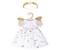 Kleid Schutzengel Gr. 35-45 cm, mit Sternen-Haarband, Tüllrock, ab 3 Jahren