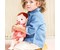 Puppe Rose mit Magnet-Schnuller 27 x 11 x 36cm