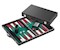 Backgammon grün - medium - Kunstleder **