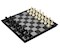 Schach-Backgammon-Dame-Set - Feld 37 mm
