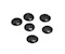 Go-Spielsteine aus Glas - Set schwarz/weiss **