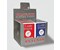 Classic Poker Plastik-Spielkarten blau/rot, SF