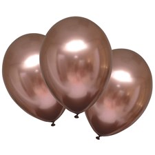 6 Latexballons Satin Luxe Rose Copper 27.5cm