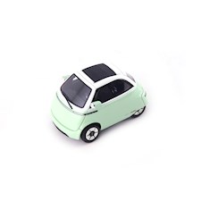 Microlino Urban (CH)  mint/weiss (Dach geschlossen)
