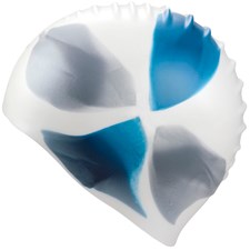 Silikon-Schwimmhaube weissbunt Universalgrösse