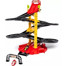 Rennbahn-Turm mit zwei Rennwagen - Lernspielzeug für Kinder ab 36 Monaten