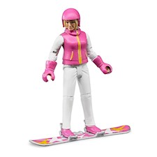 BR Snowboarderin mit Zubehör