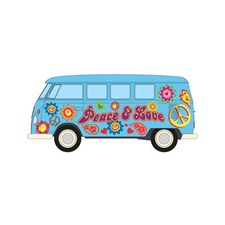 Volkswagen Campervan - Peace Love and Freedom