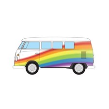 Volkswagen Campervan - Peace Love and Rainbows