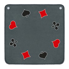 Jassteppich, Motiv: Französische Symbole, Grau