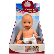 Newborn Junge 33cm Aquini Badepuppe, gemalte