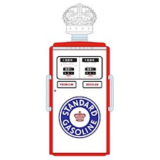 1954 Tokheim 350 Twin Gas Pump Standard Gasoline