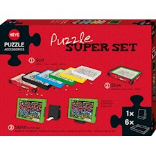 Puzzle Super Set mit 6 Sortierboxen und Aufsteller