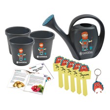 Gardena Pflanz-Set inkl. Schilder, Giesskanne Schlüsselanhänger und Broschüre