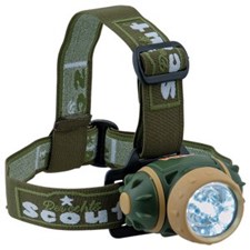 Scout Stirnlampe LED 7 LED's, 90° schwenkbar 3 Einstellungen auf Knopfdruck