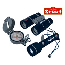 Scout Entdecker-Set 3tlg. Version Ninja Taschenlampe, Fernglas und Kompass