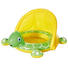 Babypool Schildkröte mit Dach aufgeblasen ca. 91x81x56cm Sonnendach verstellbar