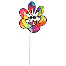 Windrad Paradise Flower Cosmos, ø 35 cm, L. 82 cm, wetterfest u. lichtbeständig