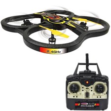 Invader Quadrocopter 61 cm mit Licht inkl. 7.4 Volt Li-Ion, exkl. 6x AA Batterie