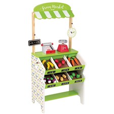 Lebensmittelmarkt mit vielen Accessoires 43x30x93cm