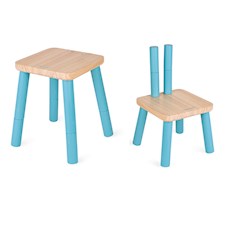 Hocker 2 in1 Höhenverstellbar FSC Holz