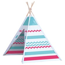 Zelt Tipi Nature Colours 120x120x160 cm, Holz, Trage- tasche, ab 3 Jahren