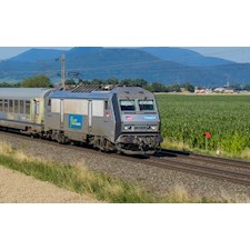 SNCF elektrische Zweisystemlokomotive BB 26163R  grau/fluo Grand Est  Ep. VI