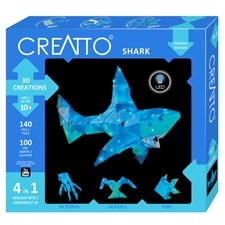 Creatto Hai / Shark, d 3D Bauset 4 in 1, 100 LED-Lichter