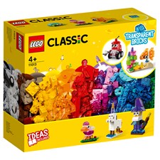 Kreativ-Bauset mit durch- sichtigen Steinen, Lego Classic, 500 T., ab 4 Jahren