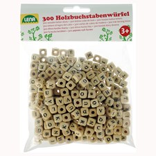 HoHolz-Buchstabenwürfel - 300 Stück