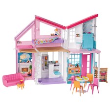 Barbie Malibu Haus zusammenklappbar, mit Möbeln und Zubehör