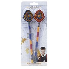 Harry Potter Bleistifte 2 Stk. mit Topper