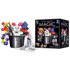 Exclusive Magic Set mit Hut Alter: 8+ mit Zauber-Hut und Plüschhase, 125 Tricks