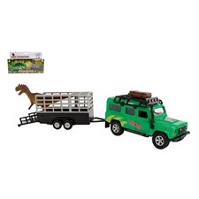 Land Rover mit Dino + Anhänger Die Cast, 29cm