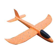 Flugzeug zum Gleiten 36x37cm Foam Glider, EPP Material orange