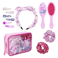 Peppa Pig Haar-Set Kulturbeutel mit Zubehör 22.5x16.5x6cm