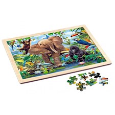 Junior Jungle, Holz-Rahmenpuzzle