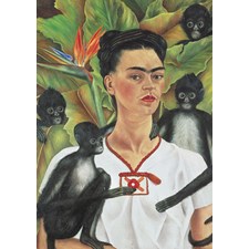 Frida Kahlo - Selbstbildnis mit Affen