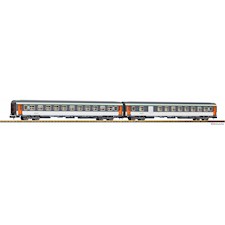 N-2er Set Abteilwg. 2.Kl.+ 2.Kl./Gepäckabteil SNCF  Ep IV/V