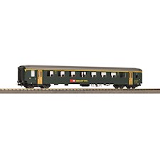 SBB Personenwagen EW I 1. Klasse grün  neue Schrift und grauem Dach  Ep V
