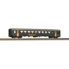 SBB Personenwagen EW I 2. Klasse grün  neue Schrift und grauem Dach  Ep V