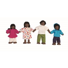 Puppen Ethnische Familie