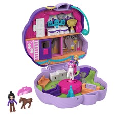 Polly Pocket Pony Spring- spass Schatulle, Spielset, Zubehör, ab 4 Jahren