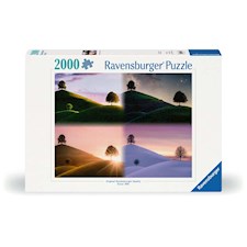 Stimmungsvolle Bäume und Berge