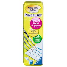 Pinselset in Blechdose