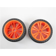 R/C Spielzeug Zubehör Set 2x Rear Wheel for Buggy, orange