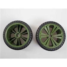 R/C Spielzeug Zubehör Set 2x Rear Wheel for Buggy, green