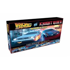 Scalextric 1980s TV - Back to the Future vs KITT