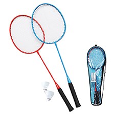 Badminton-Set Matchmaker 2 2 Schläger, 2 Federbälle in Tragetasche