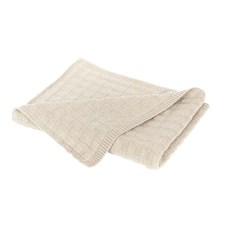 Strickdecke Hygge taupe 